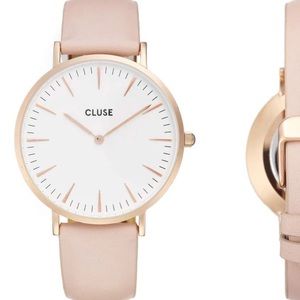CLUSE La Bohème Leather Strap Watch